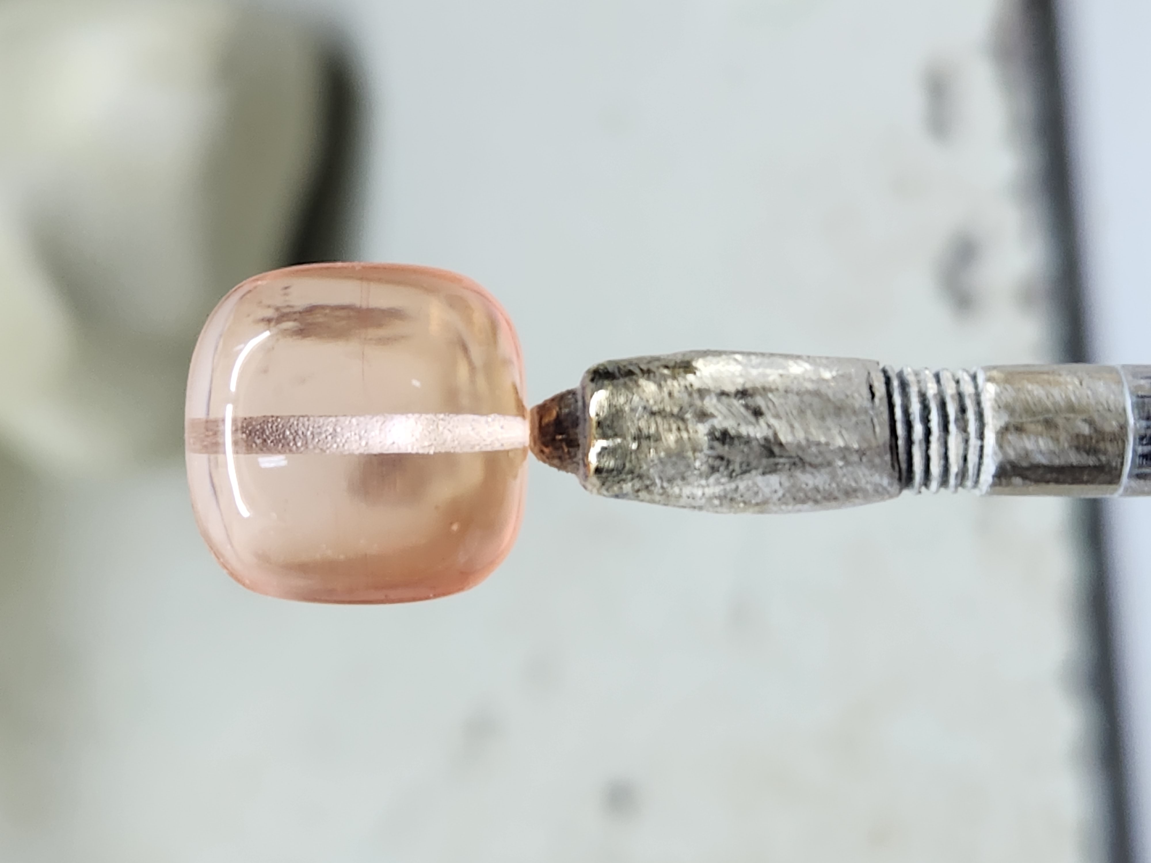 Şeffaf Pembe Katalin Tesbih Kütle 940 gr