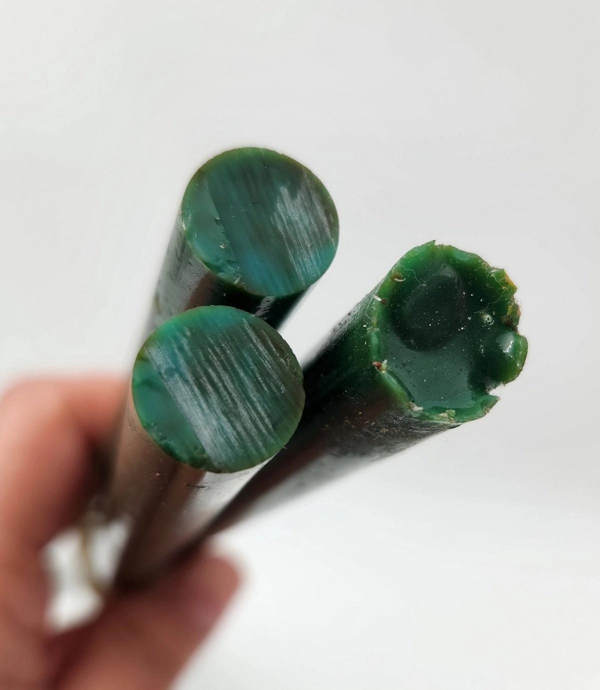 13 mm  Koyu Turkuaz Kahve Hareli Katalin Çubuk