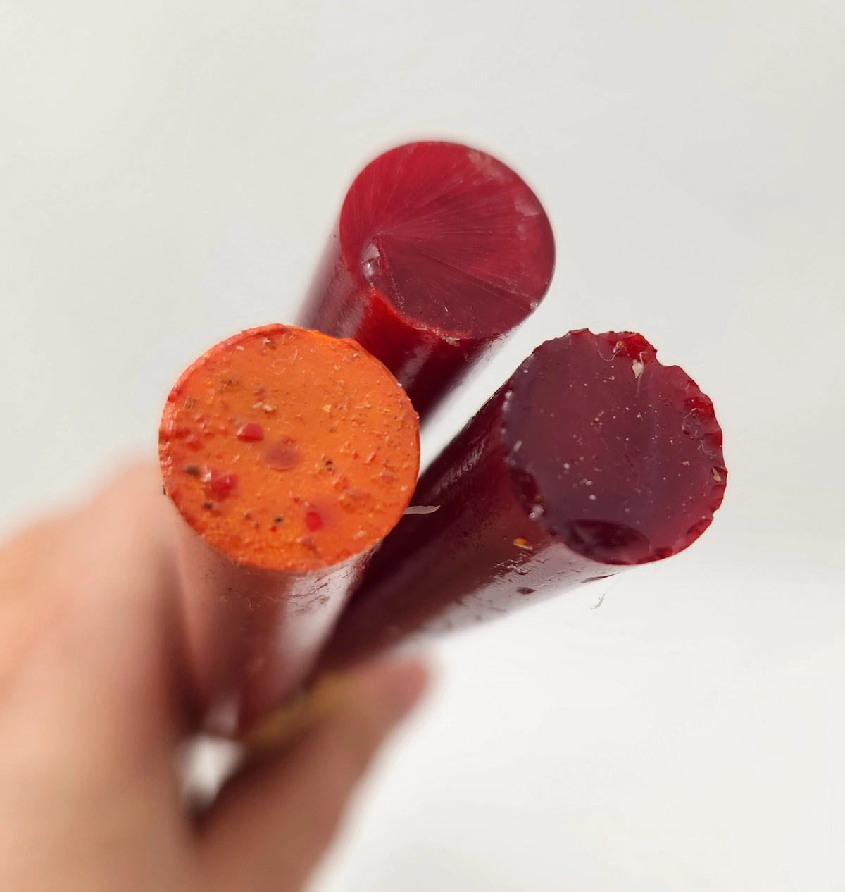 13 mm Kırmızı Bordo Hareli Katalin Çubuk