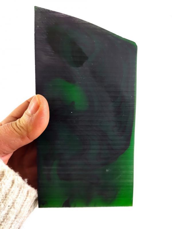 Yeşil Siyah Ateş Kehribar Tesbih Hammaddesi