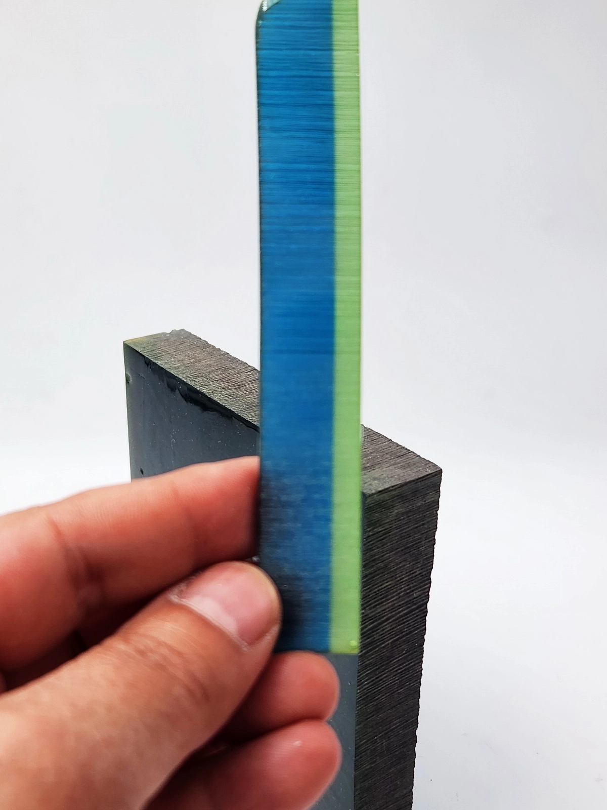 Mavi-Yeşil Çift Renk Ateş Kehribar Kalıp