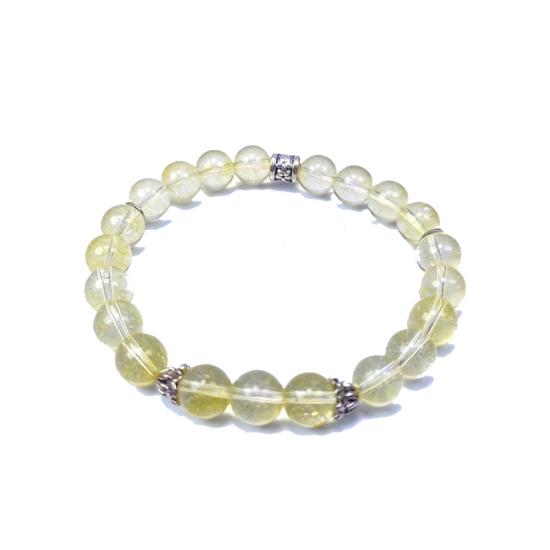 Sitrin Doğaltaş Bileklik,Doğaltaş Bileklik,Misinalı Doğaltaş Bileklik