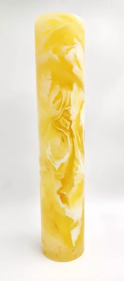 Obje Sarı Beyaz Hareli Boru Katalin