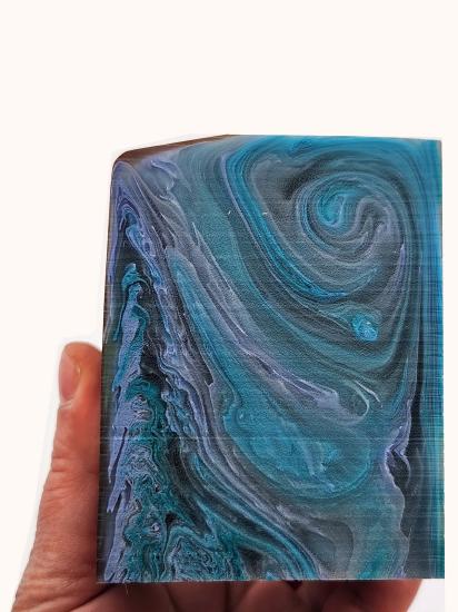 Mavi Şeffaf Hareli Katalin Tesbih  Hammaddesi 430 gr.