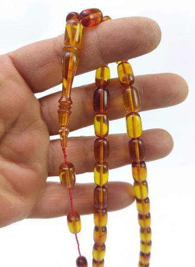 Bal Rengi Tesbih, Sistemli Bal Renk Tesbih, Ateş Kehribar Tesbih, Kapsül Kesim Tesbih