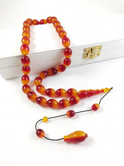 Zar Tesbihler, Beyzi Model, Beyzi Tesbih, Sistemli Tesbih, Usta İşçilik Tesbih, İmzalı Tesbih, İri Boy Tesbih, Karpuz Model Tesbih, Sarı Kırmızı Tesbih, Çift Renk Tesbih, Galatasaray Tesbih