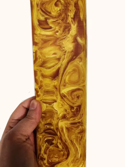 Sarı Hareli Katalin Tesbih Hammaddesi 25 cm
