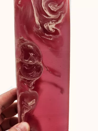 Pembe Hareli Katalin Tesbih Hammaddesi 25 cm