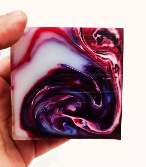 Mor Hareli Katalin Tesbih Hammaddesi 350 gr.