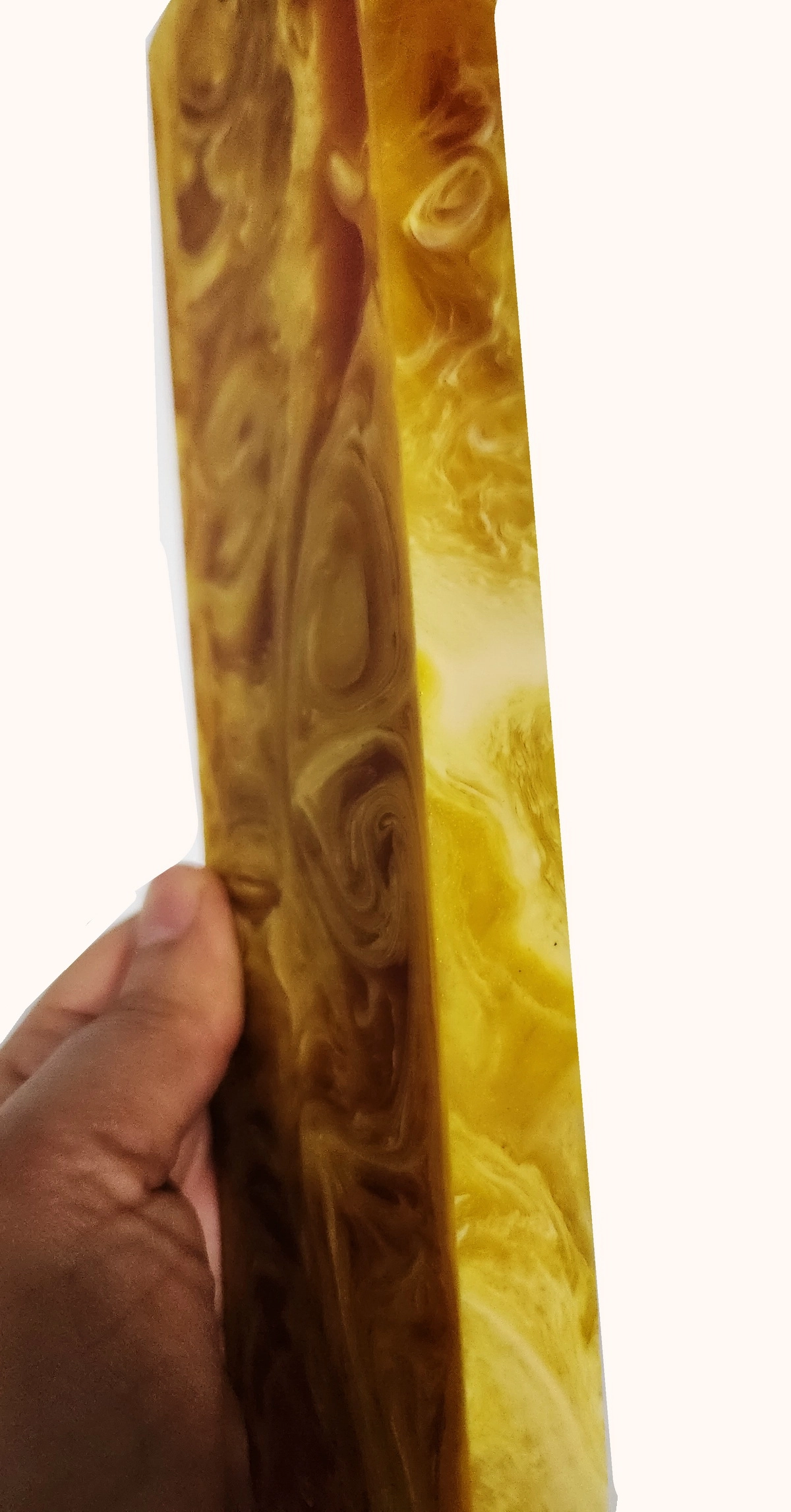 Sarı Hareli Katalin Tesbih Hammaddesi 25 cm
